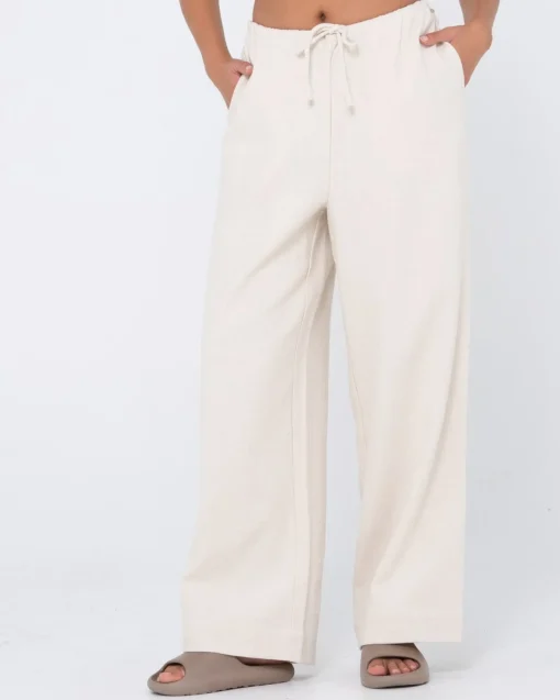Rusty Carolina High Waisted Relaxed Fit Linen Pant | Womens Pants