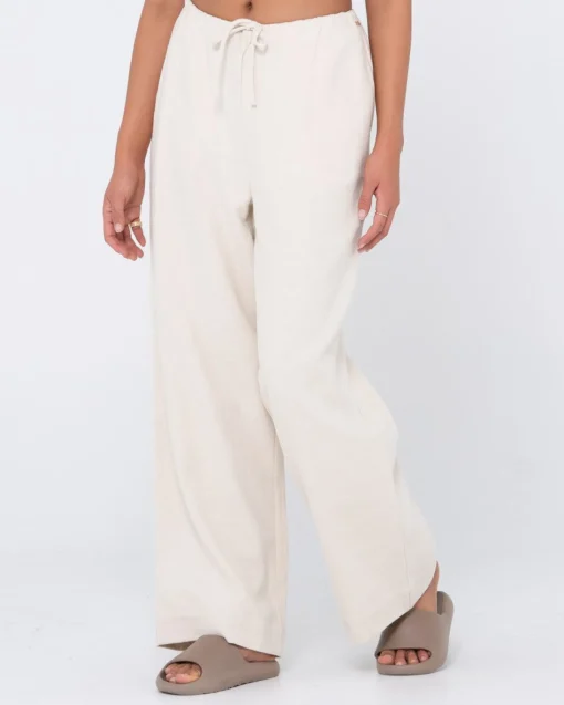 Rusty Carolina High Waisted Relaxed Fit Linen Pant | Womens Pants