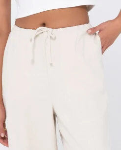 Rusty Carolina High Waisted Relaxed Fit Linen Pant | Womens Pants