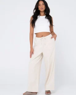 Rusty Carolina High Waisted Relaxed Fit Linen Pant | Womens Pants