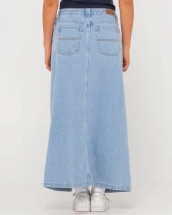 Rusty Celeste Low Rise Denim Maxi Skirt | Womens Skirts