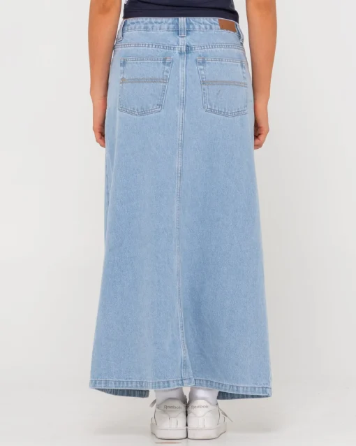 Rusty Celeste Low Rise Denim Maxi Skirt | Womens Skirts