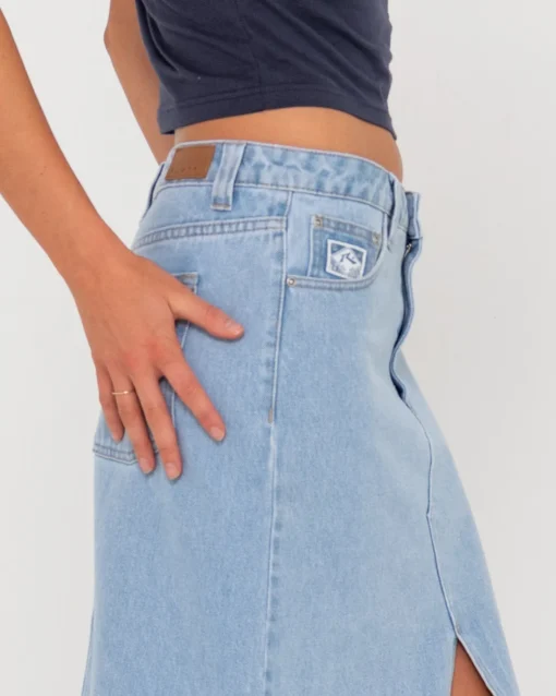 Rusty Celeste Low Rise Denim Maxi Skirt | Womens Skirts