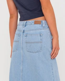 Rusty Celeste Low Rise Denim Maxi Skirt | Womens Skirts