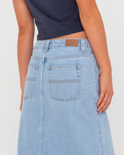 Rusty Celeste Low Rise Denim Maxi Skirt | Womens Skirts