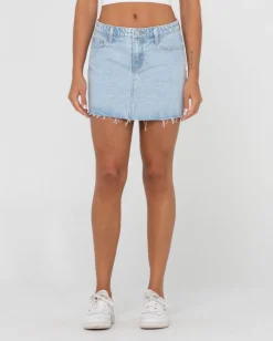 Rusty Celeste Low Rise Denim Mini Skirt | Womens Skirts
