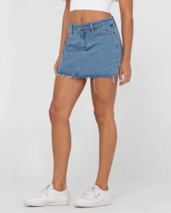 Rusty Celeste Low Rise Denim Mini Skirt | Womens Skirts