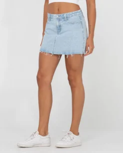 Rusty Celeste Low Rise Denim Mini Skirt | Womens Skirts