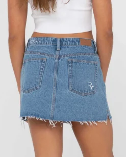 Rusty Celeste Low Rise Denim Mini Skirt | Womens Skirts