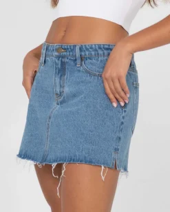 Rusty Celeste Low Rise Denim Mini Skirt | Womens Skirts