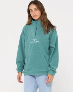 Rusty Central Division Relaxed Polar Fleece | Womens Hoodies & Fleece