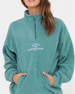 Rusty Central Division Relaxed Polar Fleece | Womens Hoodies & Fleece