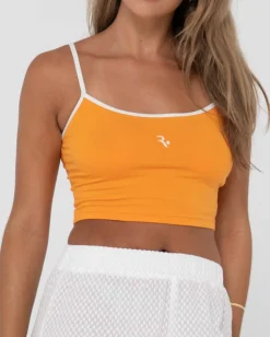 Rusty Charlie Retro Contrast Cropped Tank Top | Womens Tees & Tanks