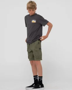 Rusty Click Bait Short Sleeve Graphic Tee Boys | Kids Tops