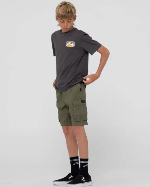 Rusty Click Bait Short Sleeve Graphic Tee Boys | Kids Tops