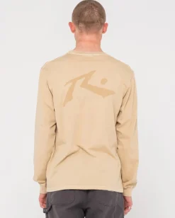 Rusty Comp Wash Long Sleeve Tee | Mens Tees