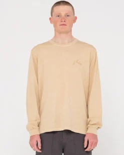 Rusty Comp Wash Long Sleeve Tee | Mens Tees