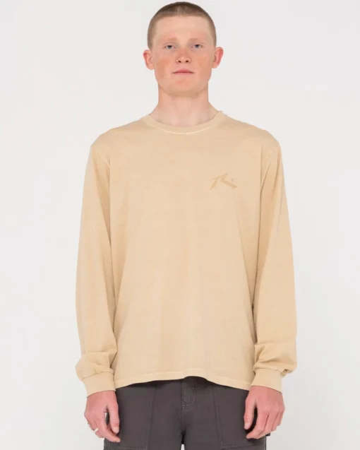 Rusty Comp Wash Long Sleeve Tee | Mens Tees