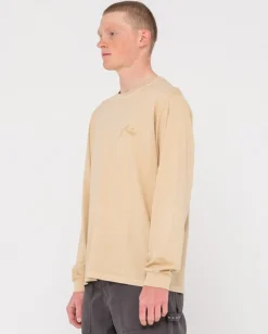 Rusty Comp Wash Long Sleeve Tee | Mens Tees