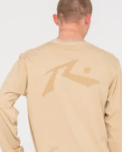 Rusty Comp Wash Long Sleeve Tee | Mens Tees