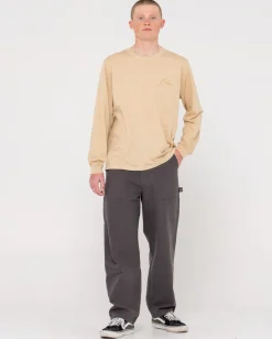 Rusty Comp Wash Long Sleeve Tee | Mens Tees