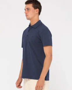 Rusty Comp Wash Short Sleeve Polo | Mens Tees