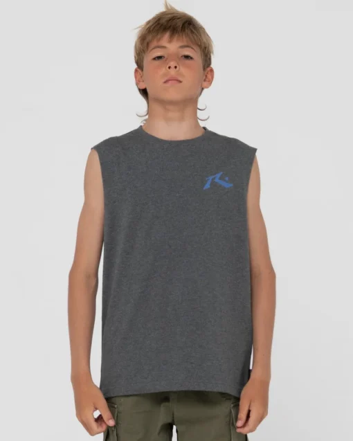 Rusty Competition Muscle Boys | Kids Tops
