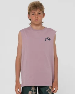 Rusty Competition Muscle Boys | Kids Tops