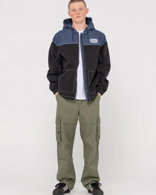 Rusty Core Division Relaxed Hooded Jacket | Mens Jackets