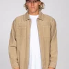 Rusty Coup Cord Long Sleeve Overshirt | Mens Jackets