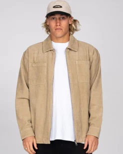 Rusty Coup Cord Long Sleeve Overshirt | Mens Jackets