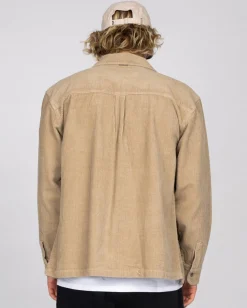 Rusty Coup Cord Long Sleeve Overshirt | Mens Jackets