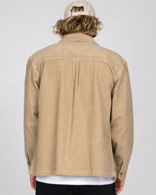 Rusty Coup Cord Long Sleeve Overshirt | Mens Jackets