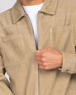 Rusty Coup Cord Long Sleeve Overshirt | Mens Jackets