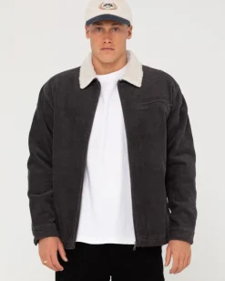 Rusty Coup Cord Zip Up Jacket | Mens Jackets