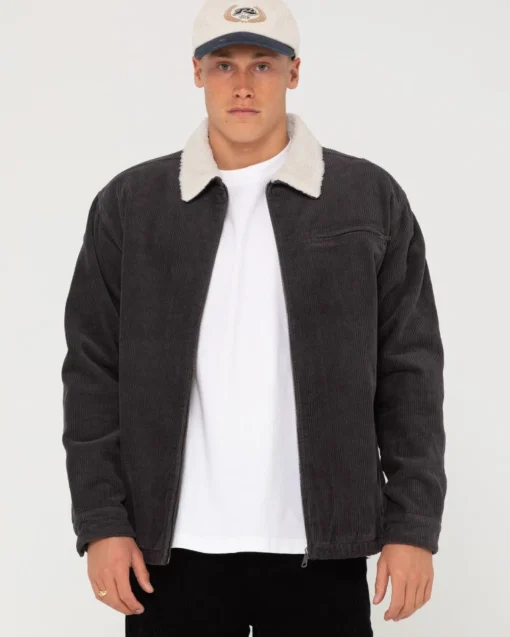 Rusty Coup Cord Zip Up Jacket | Mens Jackets