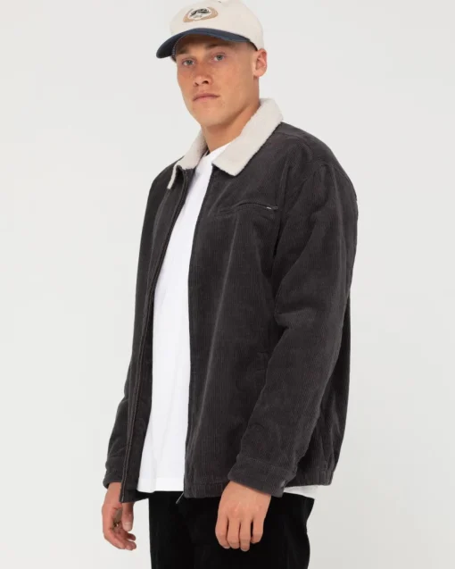 Rusty Coup Cord Zip Up Jacket | Mens Jackets