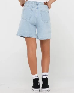 Rusty Cyprus High Waisted Denim Short | Womens Jorts