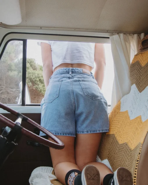 Rusty Cyprus High Waisted Denim Short | Womens Jorts