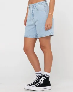 Rusty Cyprus High Waisted Denim Short | Womens Jorts