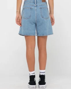Rusty Cyprus High Waisted Denim Short | Womens Jorts