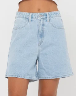 Rusty Cyprus High Waisted Denim Short | Womens Jorts
