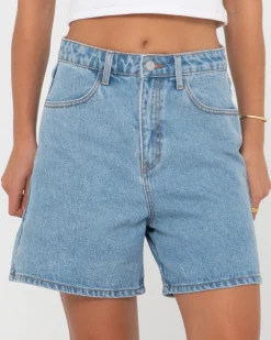 Rusty Cyprus High Waisted Denim Short | Womens Jorts