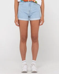 Rusty Cyprus High Waisted Denim Short | Womens Jorts