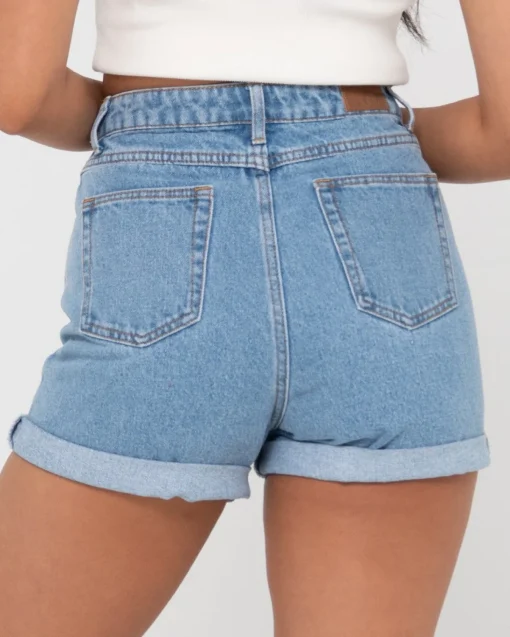 Rusty Cyprus High Waisted Denim Short | Womens Jorts