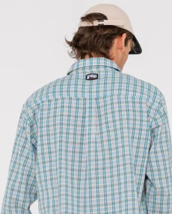 Rusty Datsun Relaxed Check Long Sleeve Shirt | Mens Shirts