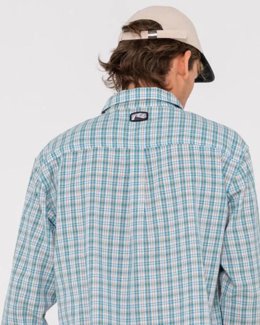 Rusty Datsun Relaxed Check Long Sleeve Shirt | Mens Shirts