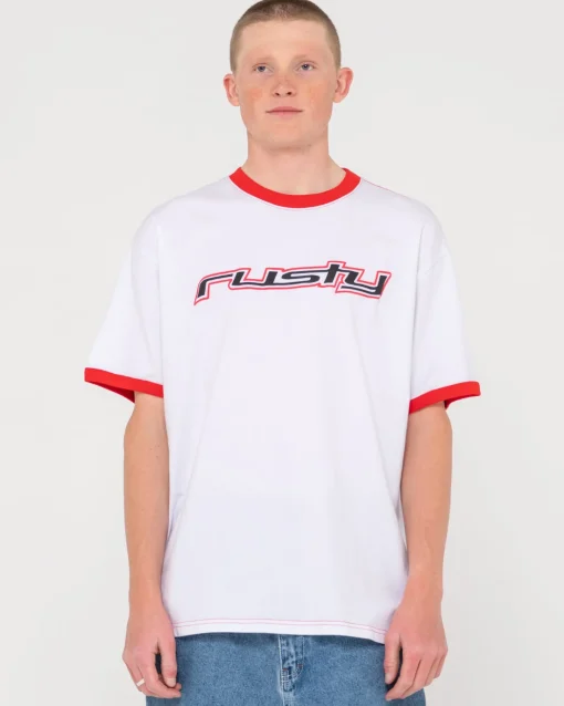 Rusty Dead Ringer Short Sleeve Graphic Tee | Mens Tees