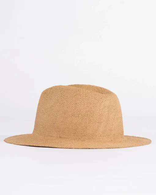 Rusty Dean Packable Wide Brim Straw Hat | Mens Caps & Hats