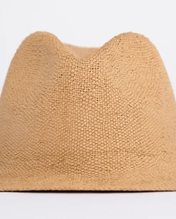 Rusty Dean Packable Wide Brim Straw Hat | Mens Caps & Hats